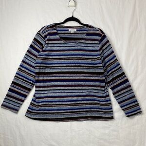Northern Traditions Striped Long Sleeve Sweater Multi-coloured